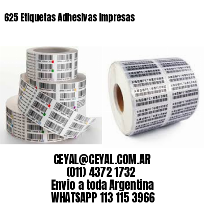 625 Etiquetas Adhesivas Impresas