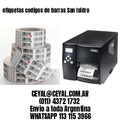 etiquetas codigos de barras San Isidro