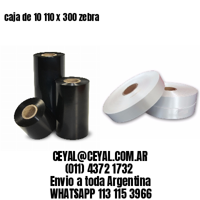 caja de 10 110 x 300 zebra