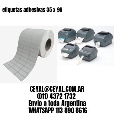 etiquetas adhesivas 35 x 96