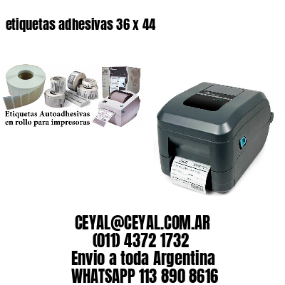 etiquetas adhesivas 36 x 44