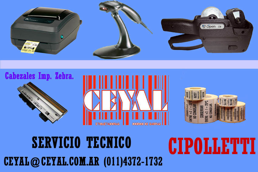 SERVICIO TECNICO DE IMPRESORA ZM400 CIPOLLETTI