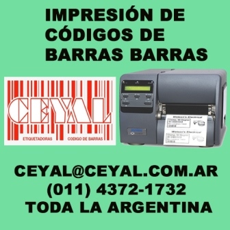 service impresora de codigo de barras Argentina ceyal@ceyal.com.ar Arg.