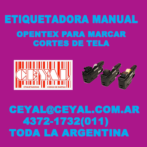 Accesorios pistolas etiquetadoras textil Argentina