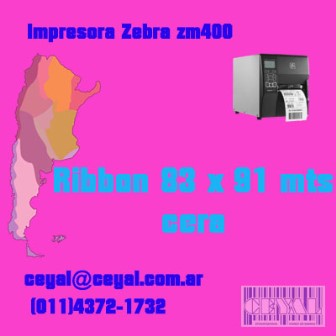 Av. Uruguay (beccar) Consumible Zebra ribbon cera resina in 110×300 para imprimir etiquetas