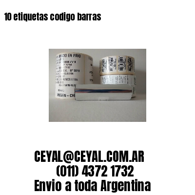 10 etiquetas codigo barras