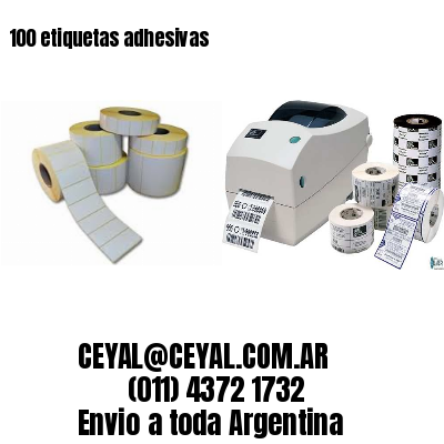 100 etiquetas adhesivas