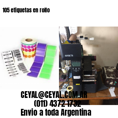 105 etiquetas en rollo