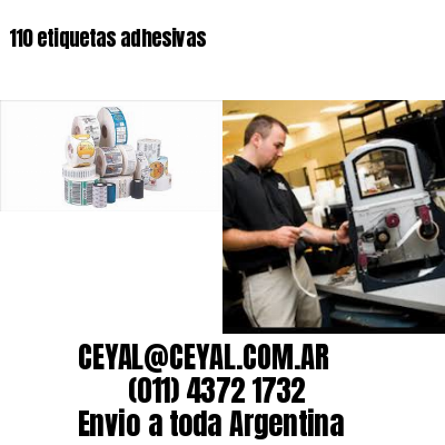 110 etiquetas adhesivas