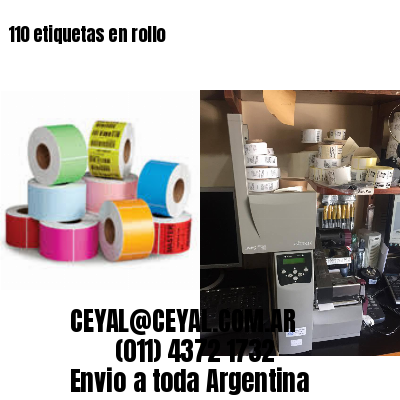 110 etiquetas en rollo