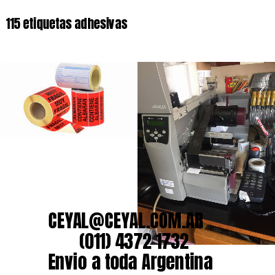 115 etiquetas adhesivas