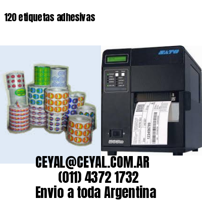 120 etiquetas adhesivas