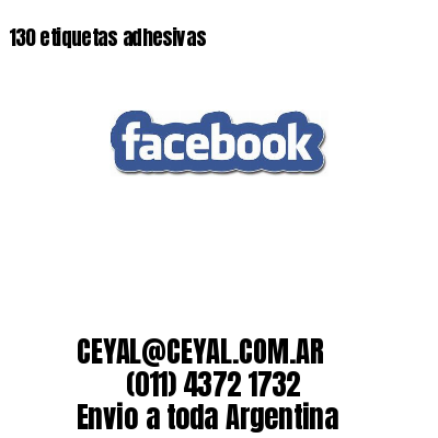 130 etiquetas adhesivas