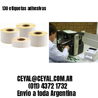 130 etiquetas adhesivas