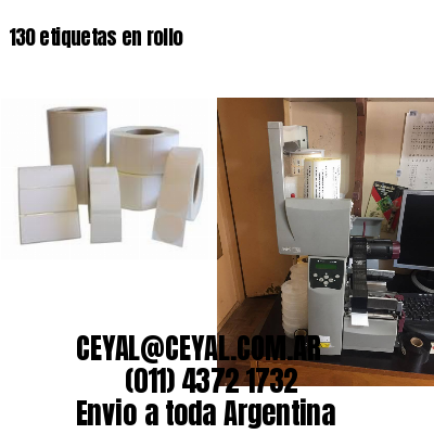 130 etiquetas en rollo