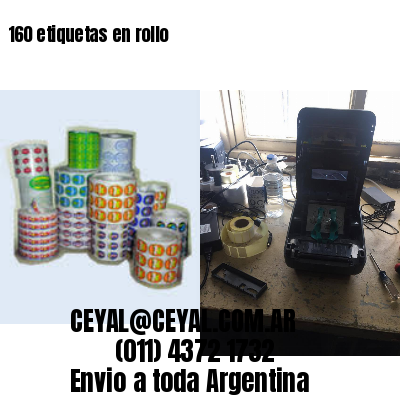 160 etiquetas en rollo