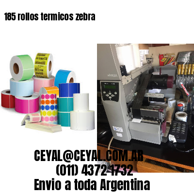 185 rollos termicos zebra