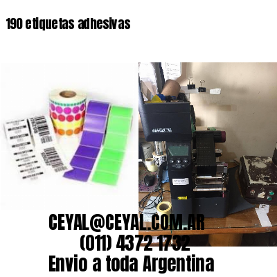 190 etiquetas adhesivas