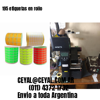 195 etiquetas en rollo