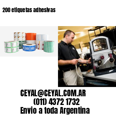 200 etiquetas adhesivas