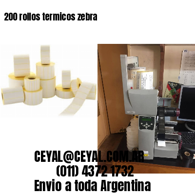 200 rollos termicos zebra