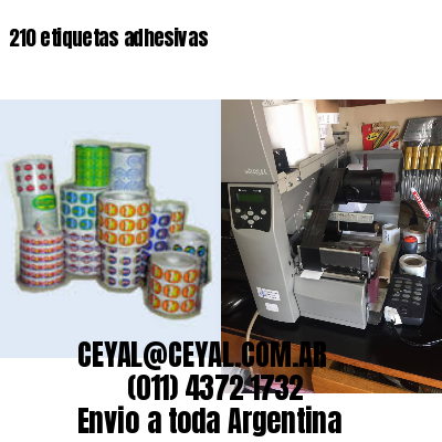 210 etiquetas adhesivas