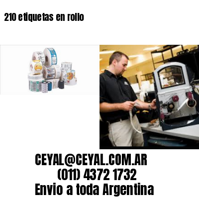 210 etiquetas en rollo