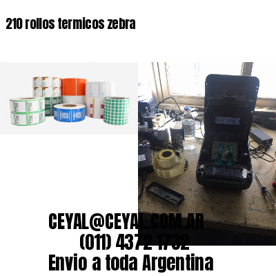 210 rollos termicos zebra