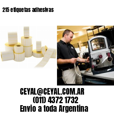 215 etiquetas adhesivas