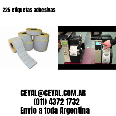 225 etiquetas adhesivas