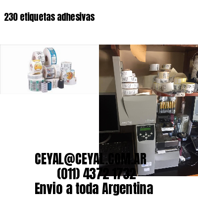 230 etiquetas adhesivas