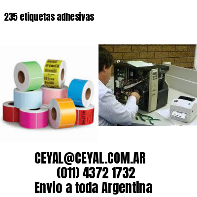 235 etiquetas adhesivas