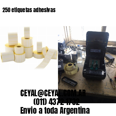 250 etiquetas adhesivas