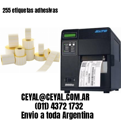 255 etiquetas adhesivas