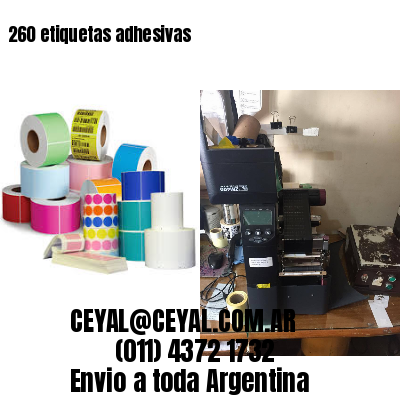 260 etiquetas adhesivas