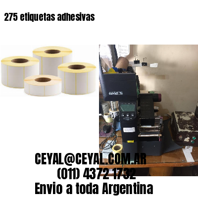 275 etiquetas adhesivas