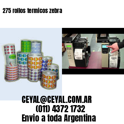 275 rollos termicos zebra