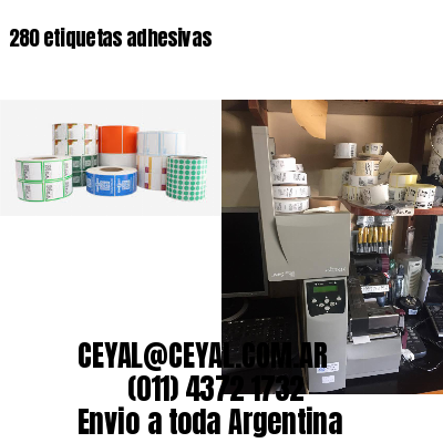 280 etiquetas adhesivas