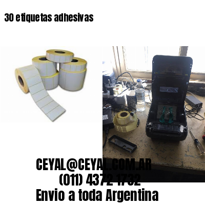 30 etiquetas adhesivas