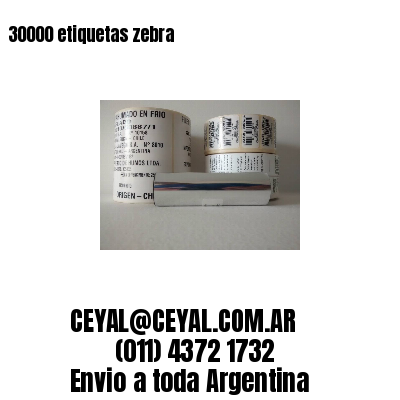 30000 etiquetas zebra