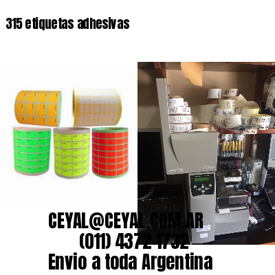 315 etiquetas adhesivas