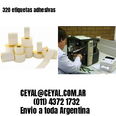 320 etiquetas adhesivas