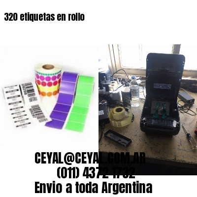 320 etiquetas en rollo