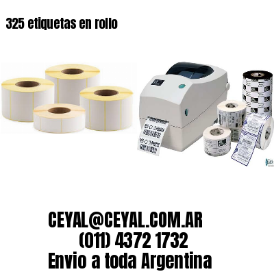 325 etiquetas en rollo