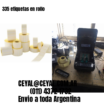 335 etiquetas en rollo