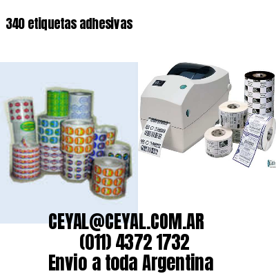 340 etiquetas adhesivas