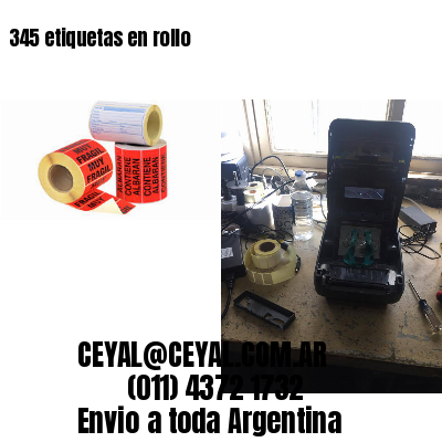 345 etiquetas en rollo