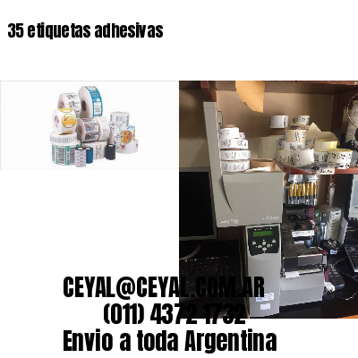 35 etiquetas adhesivas