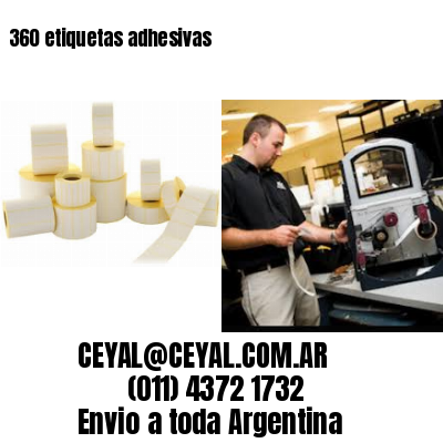 360 etiquetas adhesivas