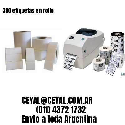 380 etiquetas en rollo